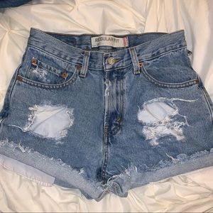 Levi’s Women’s Regular Fit Shorts w/ Holes